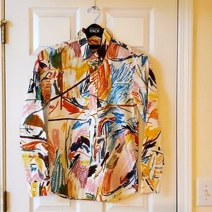 ISO ÉTUDES PAINT ARTWORK SHIRT Slim Fit Cotton Small